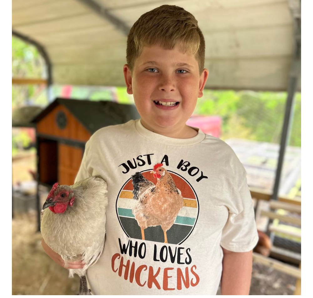 Boy Who Loves Chickens T-Shirt